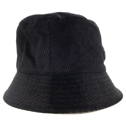 PRADA Triangle Logo Corduroy Bucket Hat Size L