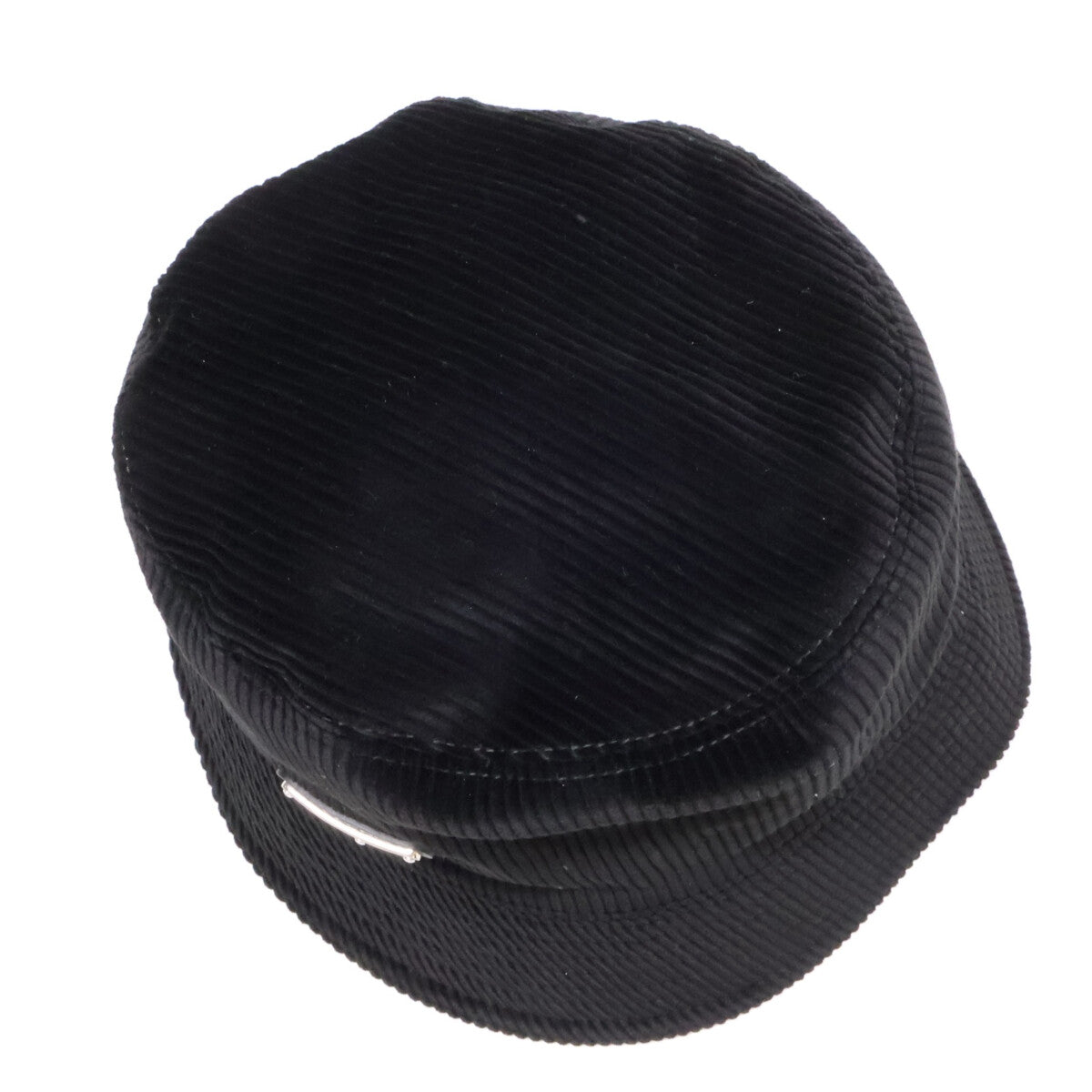 PRADA Triangle Logo Corduroy Bucket Hat Size L
