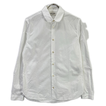 SAINT LAURENT PARIS White Cotton Long Sleeve Shirt Size 37