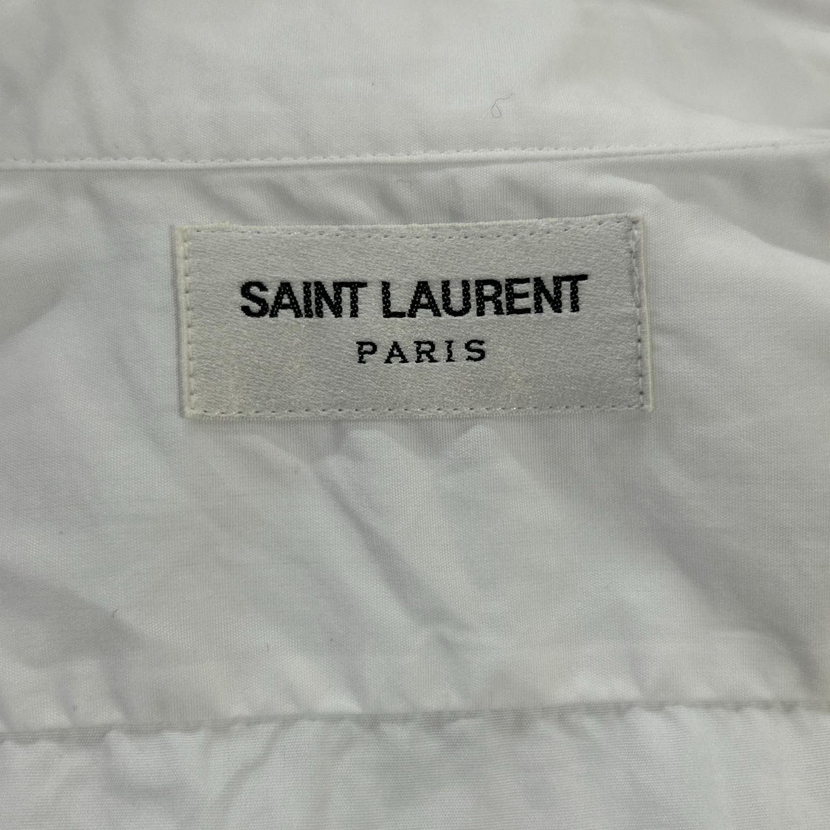 SAINT LAURENT PARIS White Cotton Long Sleeve Shirt Size 37