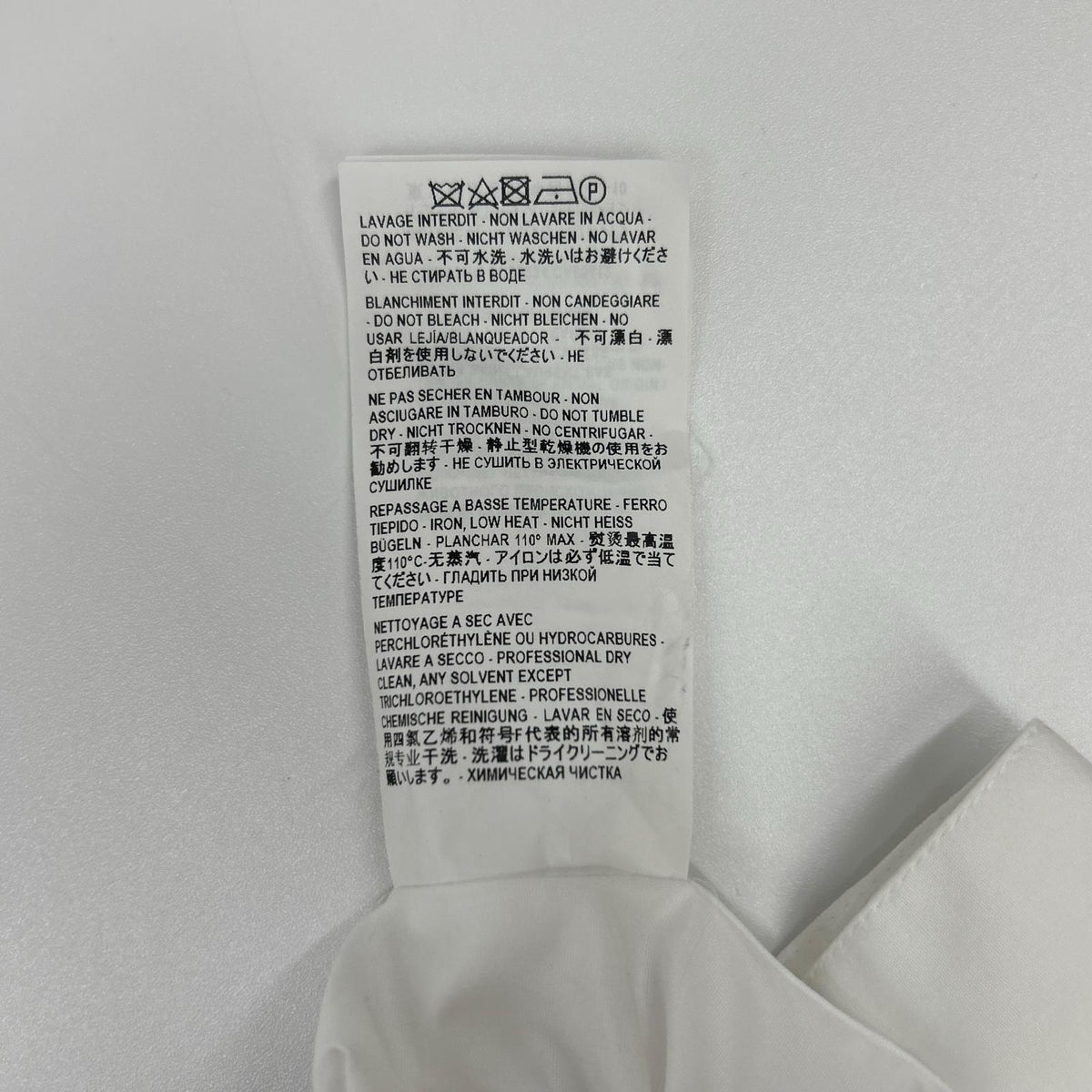 SAINT LAURENT PARIS White Cotton Long Sleeve Shirt Size 37