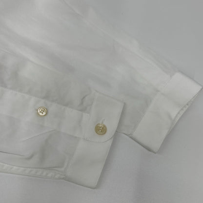SAINT LAURENT PARIS White Cotton Long Sleeve Shirt Size 37