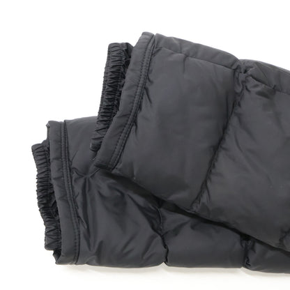 MONCLER CLUNY Fur Hooded Nylon Down Jacket Black Size 4