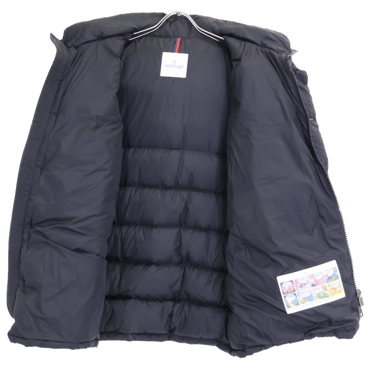 MONCLER CLUNY Fur Hooded Nylon Down Jacket Black Size 4