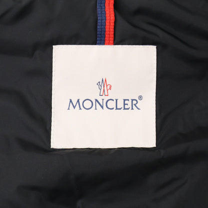 MONCLER CLUNY Fur Hooded Nylon Down Jacket Black Size 4