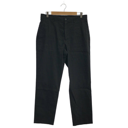 Theory 26SS Black Stretch Linen Tapered Pants Size 32