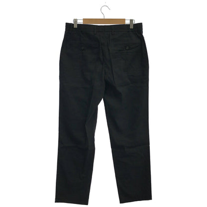 Theory 26SS Black Stretch Linen Tapered Pants Size 32