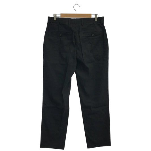 Theory 26SS Black Stretch Linen Tapered Pants Size 32