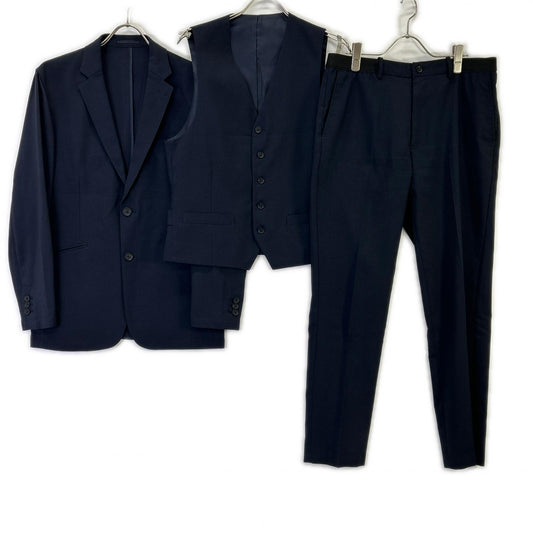 GARNIER 26SS Navy 2-Button 3-Piece Suit Size L