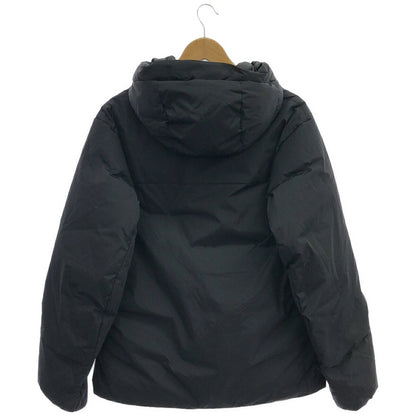 B&Y U-ARROWS Black Chambray Hooded Down Jacket Size L