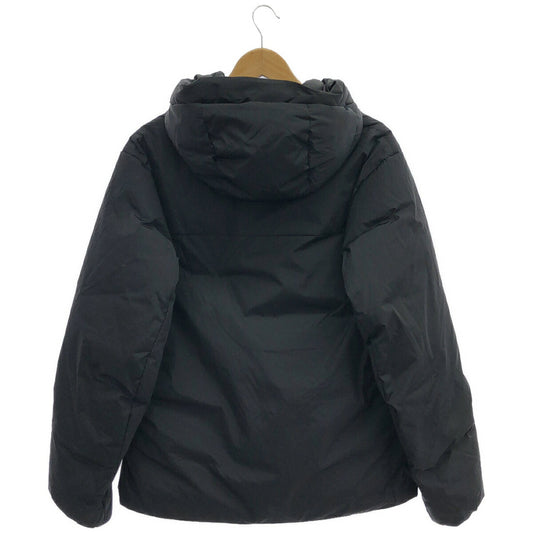 B&Y U-ARROWS Black Chambray Hooded Down Jacket Size L