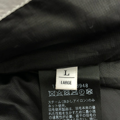 B&Y U-ARROWS Black Chambray Hooded Down Jacket Size L