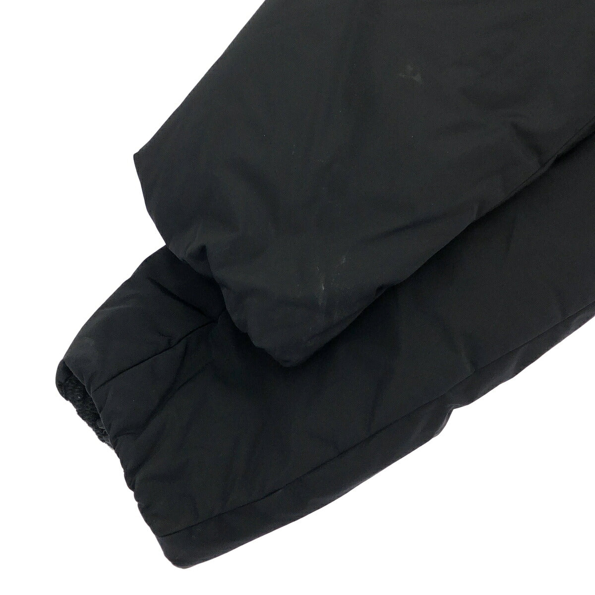 B&Y U-ARROWS Black Chambray Hooded Down Jacket Size L