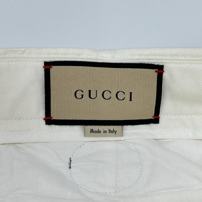 GUCCI White Interlocking G Shorts Size 44