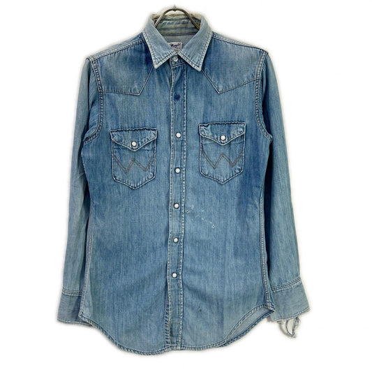 Wrangler 60s-70s Indigo Denim Western Shirt