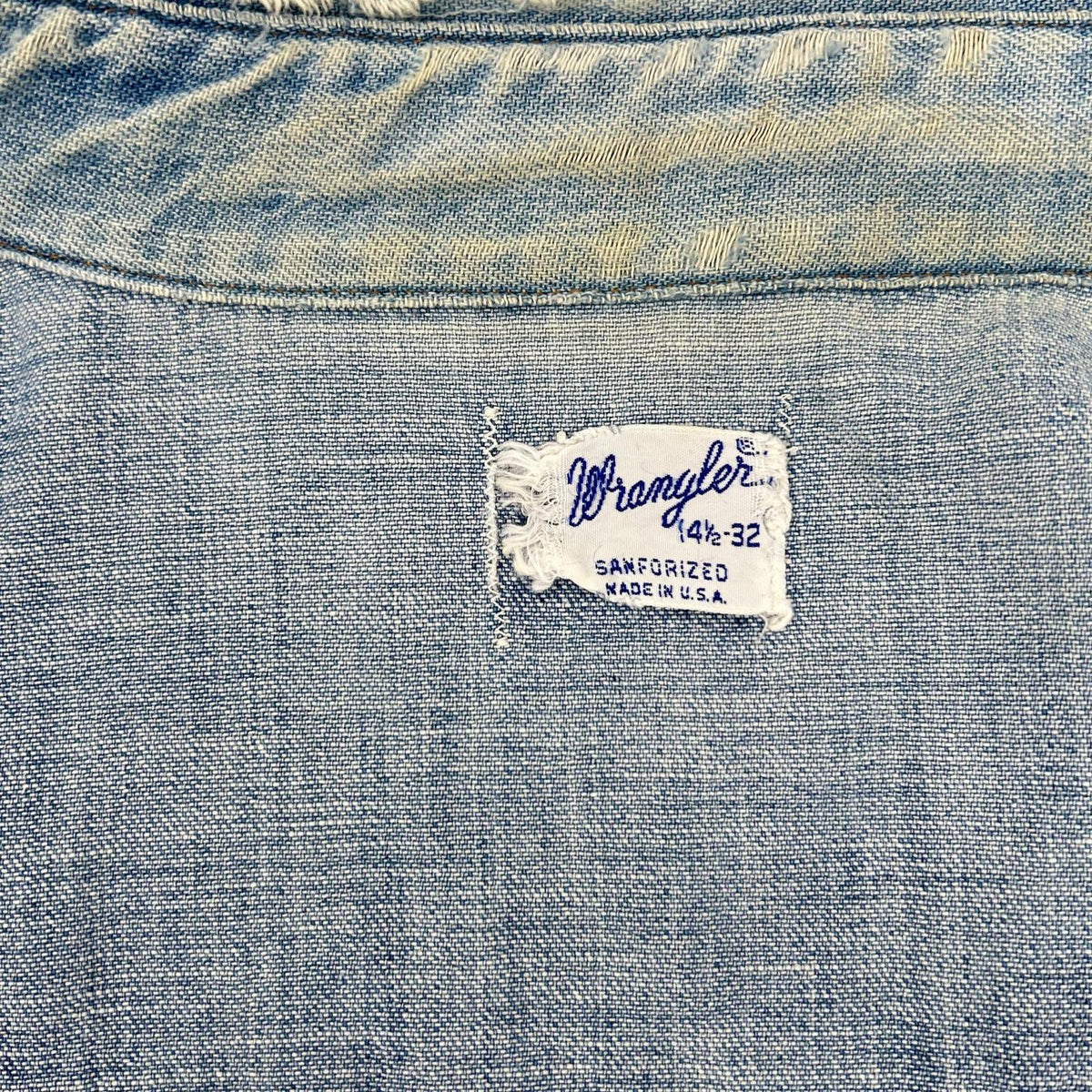 Wrangler 60s-70s Indigo Denim Western Shirt