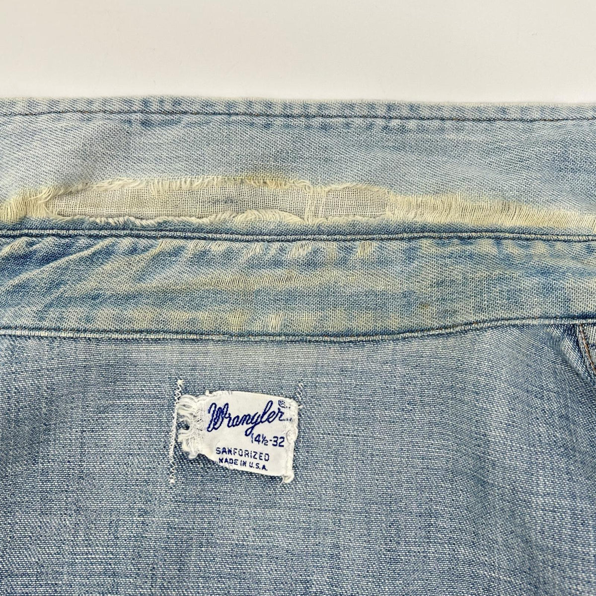 Wrangler 60s-70s Indigo Denim Western Shirt