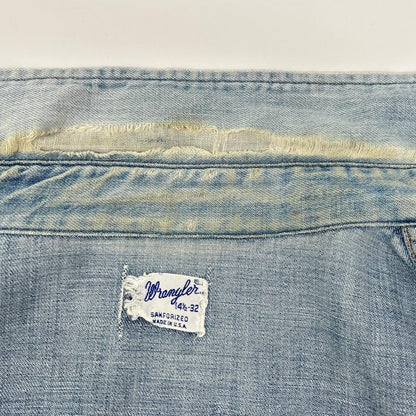 Wrangler 60s-70s Indigo Denim Western Shirt