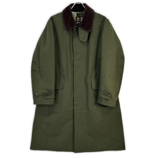 Barbour Khaki Berasted Single-Breasted Coat Size 36