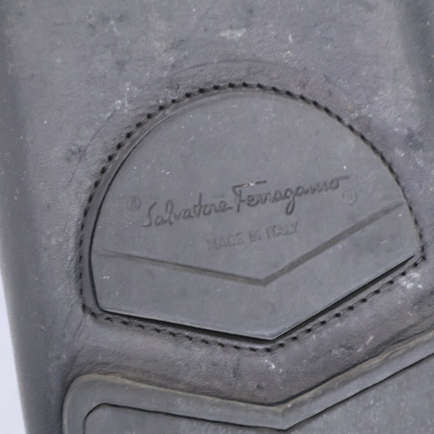 SalvatoreFerragamo Leather Driving Sneakers Black Size 10