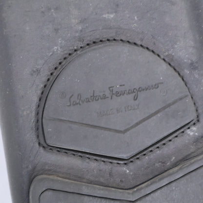 SalvatoreFerragamo Leather Driving Sneakers Black Size 10