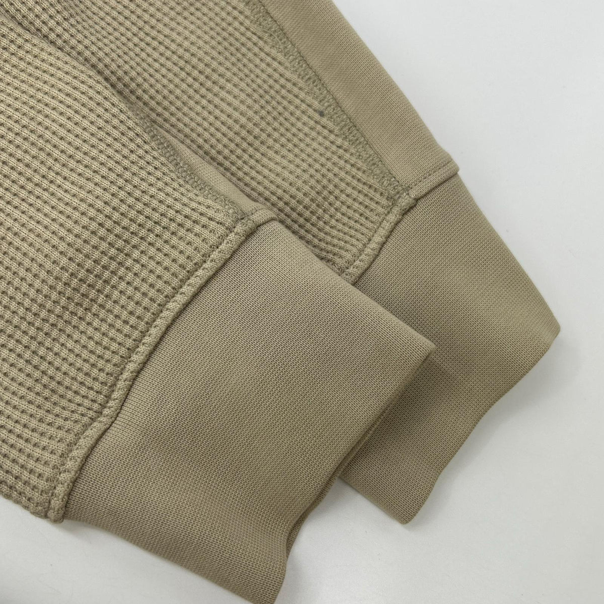 STONE ISLAND Organic Cotton Waffle Fleece Beige Size L