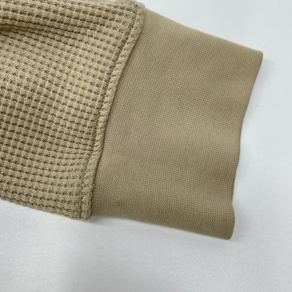 STONE ISLAND Organic Cotton Waffle Fleece Beige Size L