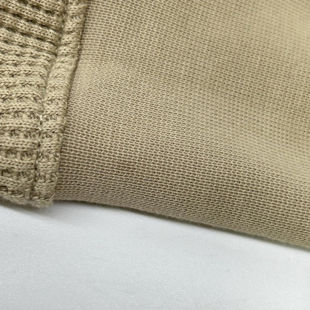 STONE ISLAND Organic Cotton Waffle Fleece Beige Size L