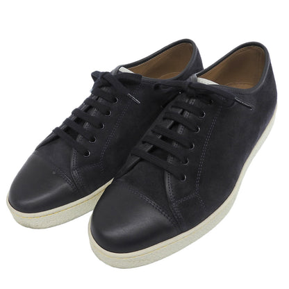 JOHNLOBB Rever Suede & Leather Low-Top Sneakers Navy Size 5E