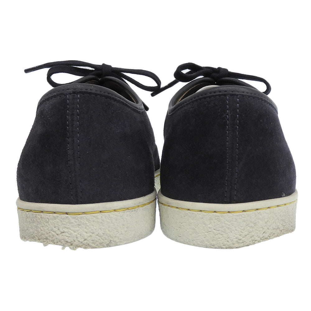 JOHNLOBB Rever Suede & Leather Low-Top Sneakers Navy Size 5E