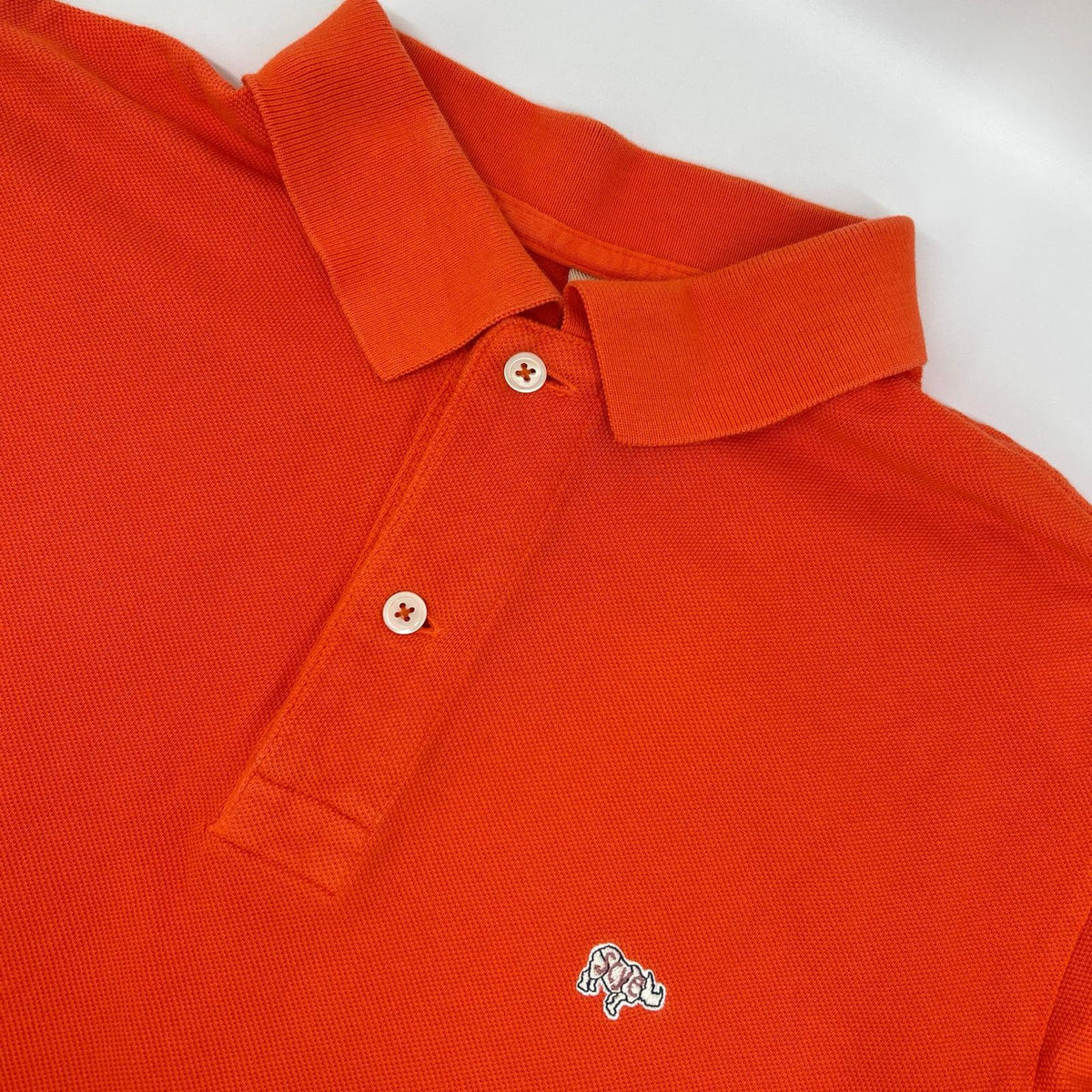 SCYE BASICS 5116-21800 Cotton Pique Shirt Orange Polo Size 40