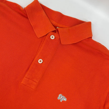 SCYE BASICS 5116-21800 Cotton Pique Shirt Orange Polo Size 40