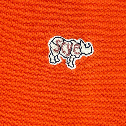 SCYE BASICS 5116-21800 Cotton Pique Shirt Orange Polo Size 40