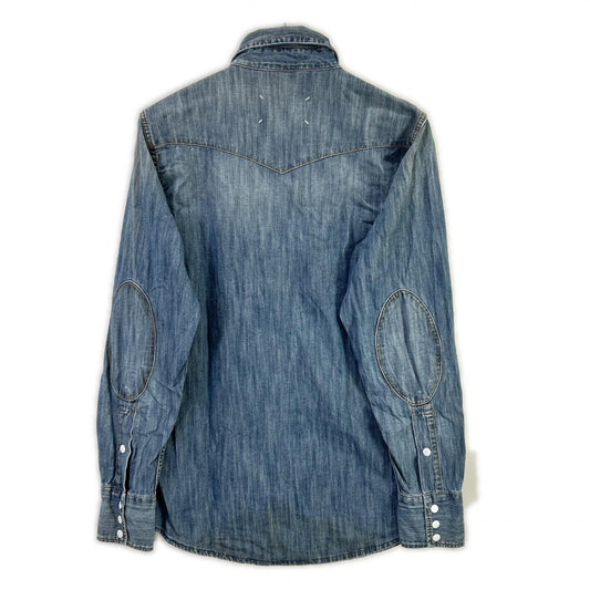 MARTIN MARGIELA S30DL0196 Elbow Patch Shirt Indigo Size 44