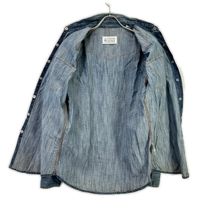 MARTIN MARGIELA S30DL0196 Elbow Patch Shirt Indigo Size 44