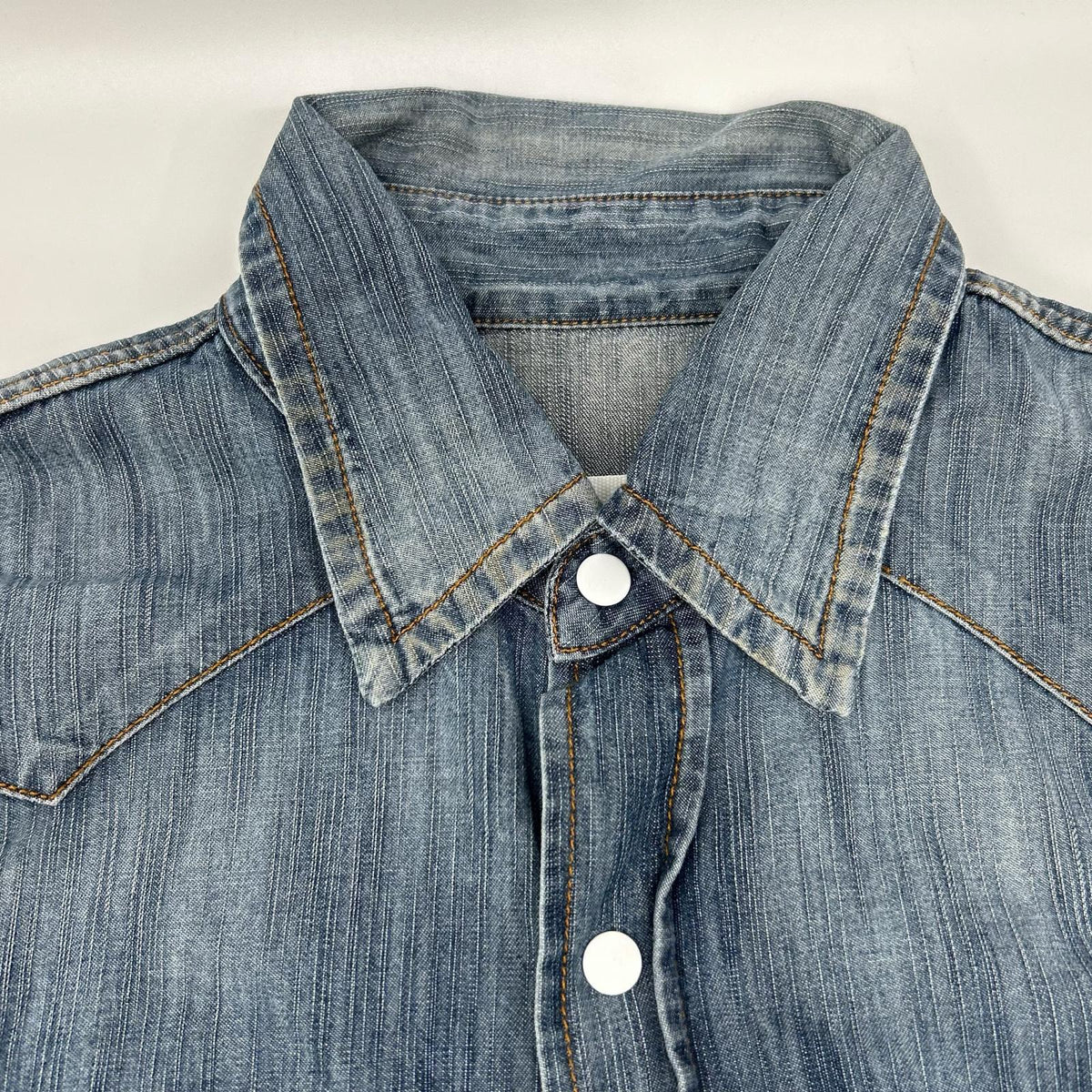 MARTIN MARGIELA S30DL0196 Elbow Patch Shirt Indigo Size 44