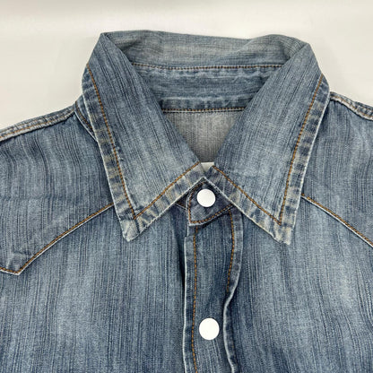 MARTIN MARGIELA S30DL0196 Elbow Patch Shirt Indigo Size 44