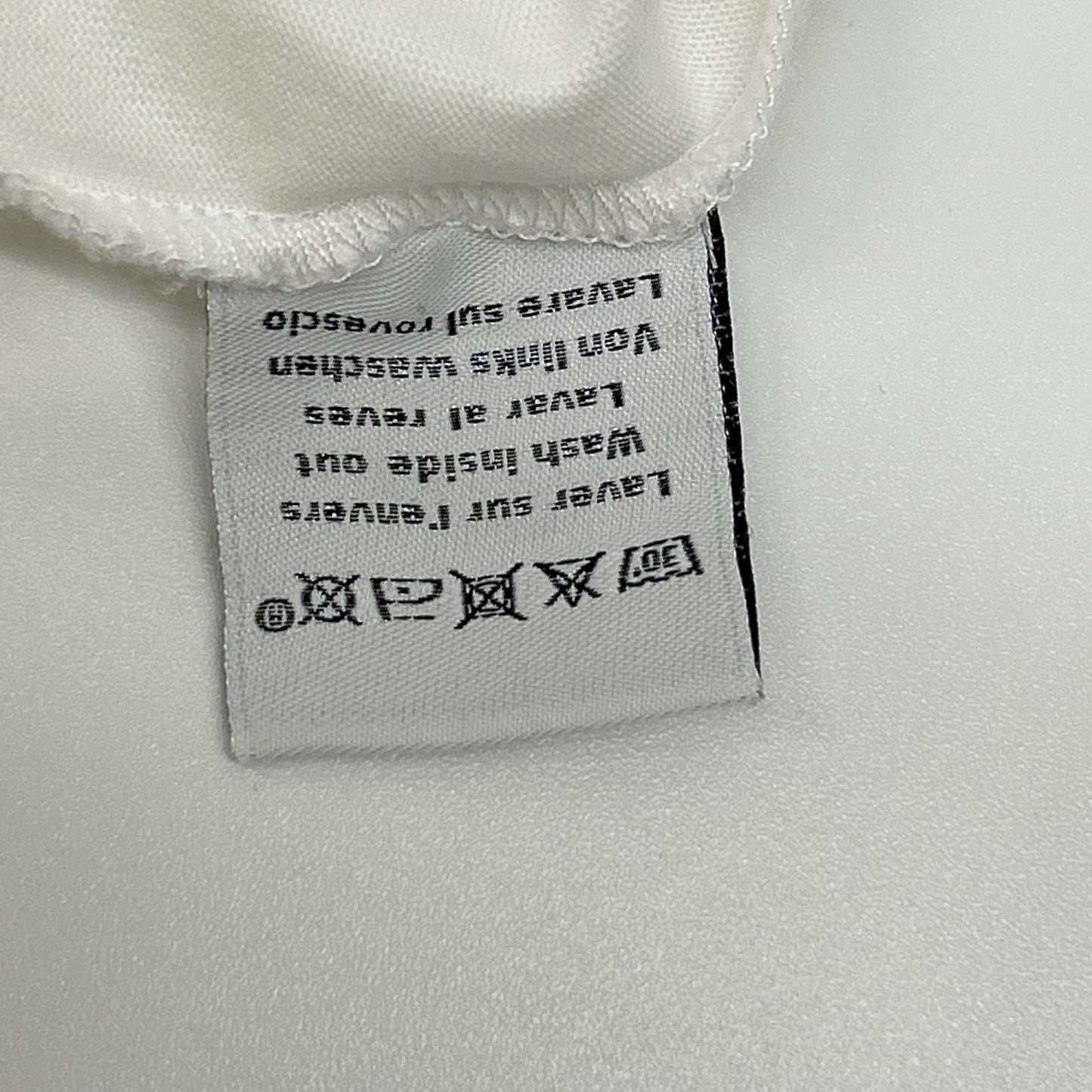 HERMES Hello Mr. Faliero Print Cotton T-Shirt White Size S