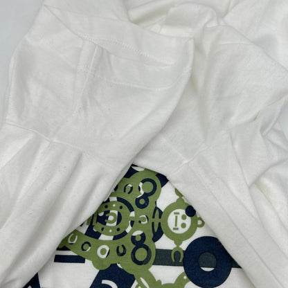 HERMES Hello Mr. Faliero Print Cotton T-Shirt White Size S