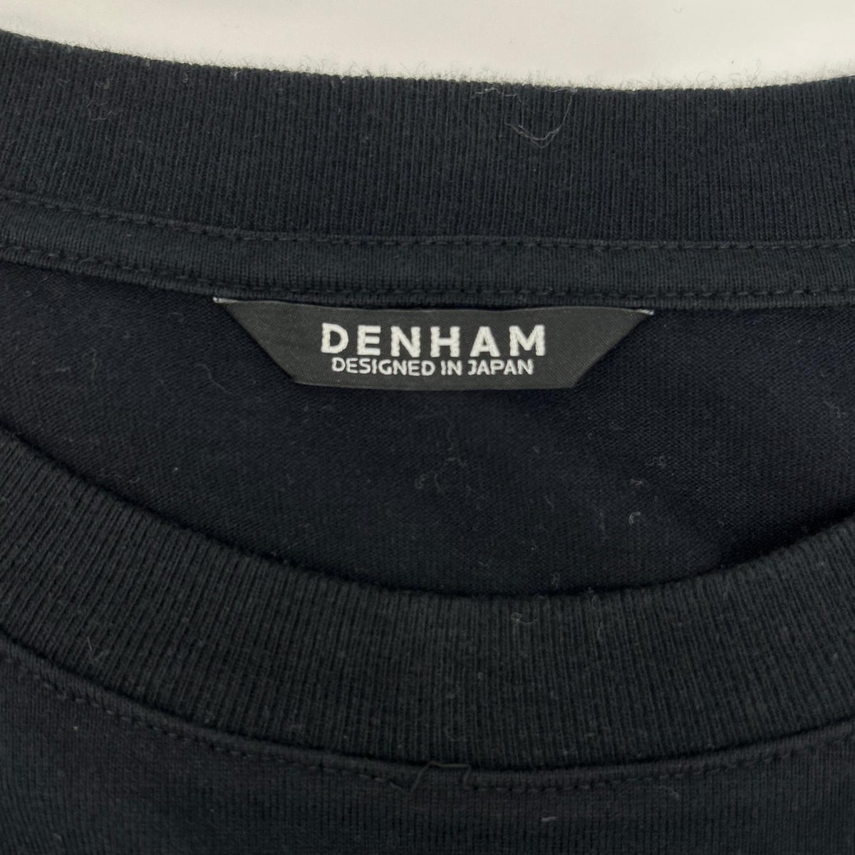 DENHAM Chain Long Sleeve Cut & Sew T-Shirt Black