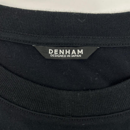 DENHAM Chain Long Sleeve Cut & Sew T-Shirt Black