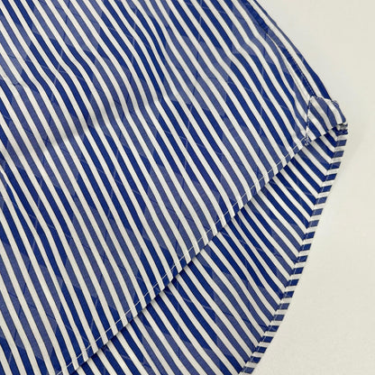 ETRO Stripe Argyle Wide Collar Dress Shirt Multi Size 40