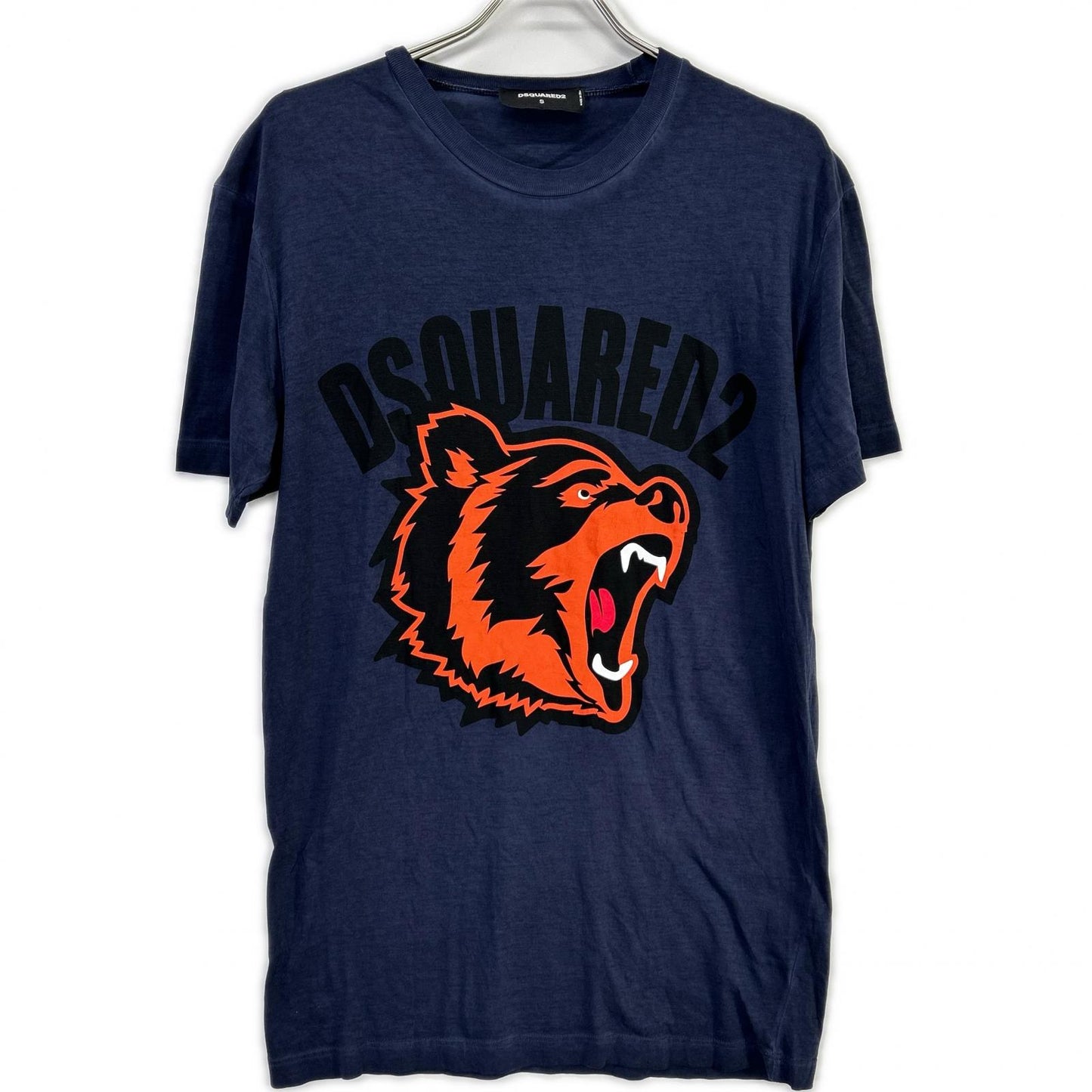 DSQUARED2 19AW Cool Fit Tiger Logo T-Shirt Gray Size S