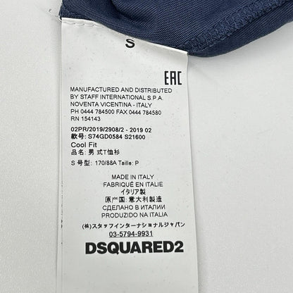 DSQUARED2 19AW Cool Fit Tiger Logo T-Shirt Gray Size S
