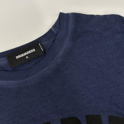 DSQUARED2 19AW Cool Fit Tiger Logo T-Shirt Gray Size S
