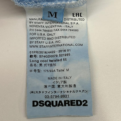 DSQUARED2 S74GD0079 Surf Crew Blue Size M