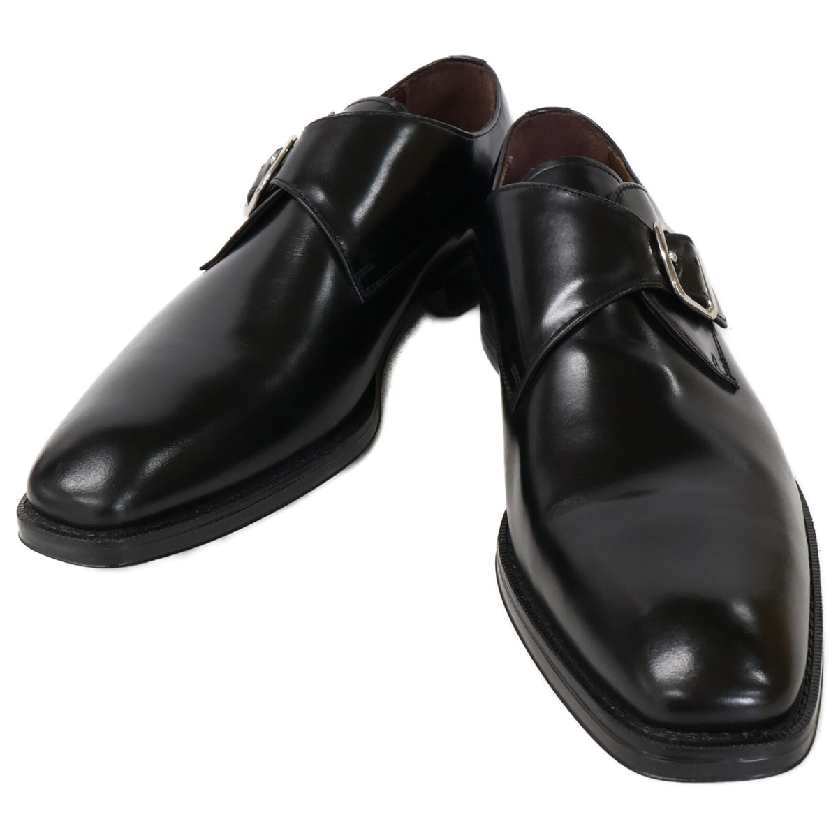 GIANCARLO MORELLI Leather Monk Sneakers Black Size 25-25.5