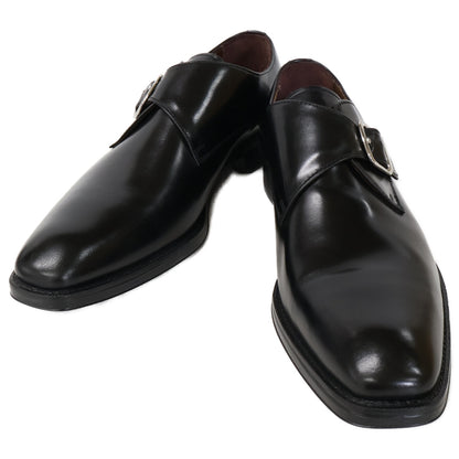 GIANCARLO MORELLI Leather Monk Sneakers Black Size 25-25.5