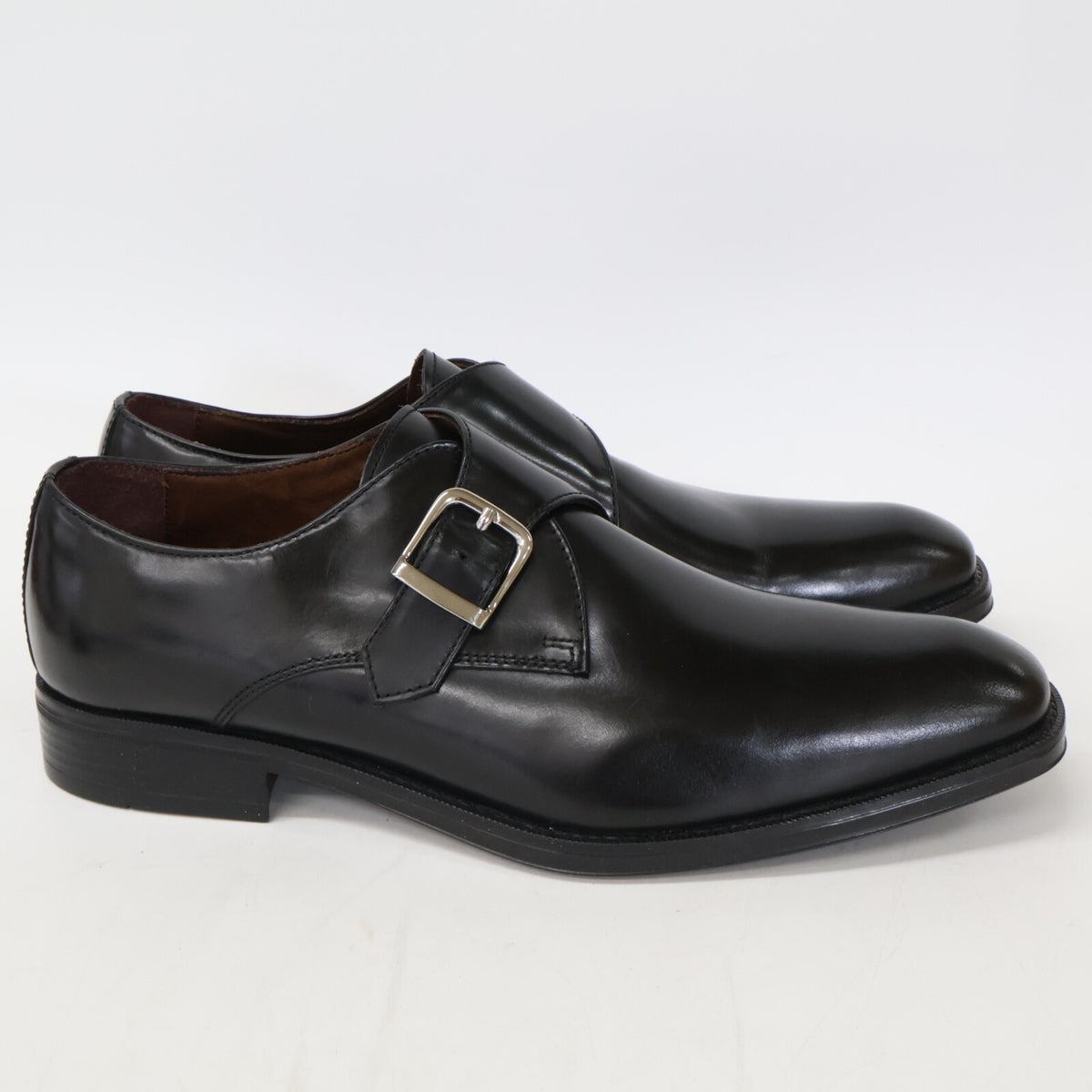 GIANCARLO MORELLI Leather Monk Sneakers Black Size 25-25.5