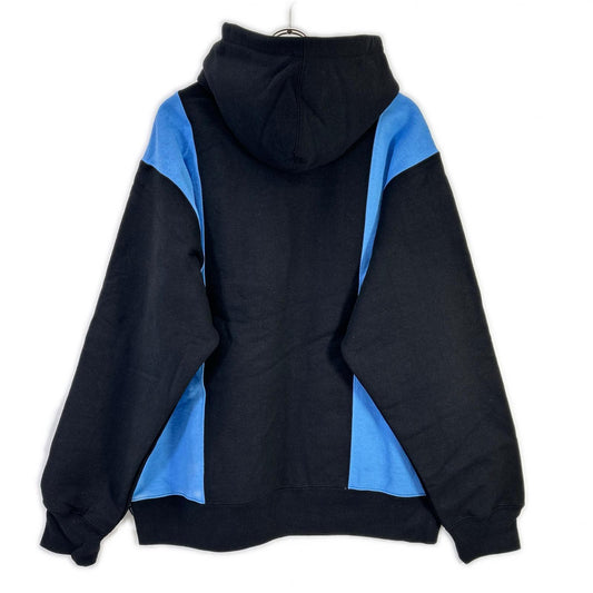 Supreme 19AW Paneled Arc Sweatshirt Black/Blue Size XL